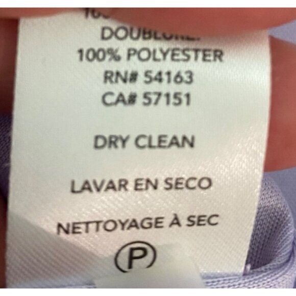 Chaps Sleeveless Lavender A-Line Dress Polyester/Spandex Size 12 - Picture 5 of 10